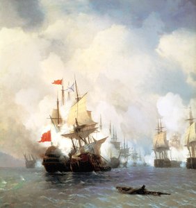 Russo: "Battaglia nello stretto di Chios il 24 giugno 1770 " Battaglia di Chios il 24 giugno 1770