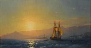 Russo: "Tramonto in mare" Tramonto in mare