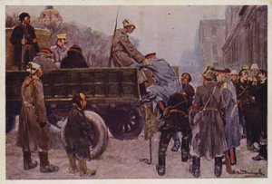 Arresto dei generali russi durante la Rivoluzione di Febbraio del 1917 da Ivan Alexeyevich (after) Vladimirov