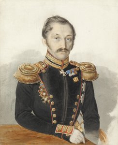 Ritratto del generale Alexander Danilovich Gerstenzweig 1818-1861 da Ivan Alexeyevich Nechayev