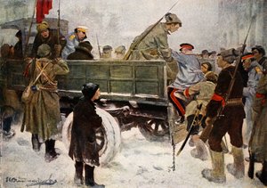 Arresto dei generali durante la Rivoluzione del febbraio 1917 da Ivan Alexeyevich Vladimirov