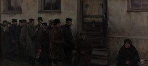 Davanti a una taverna