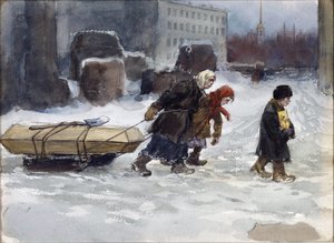 Funerale di un operaio che non era comunista di Vladimirov, Ivan Alexeyevich (1869-1947) da Ivan Alexeyevich Vladimirov