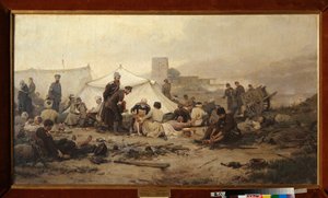Posto di medicazione da Ivan Alexeyevich Vladimirov