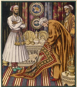 Il principe Ali compra un tappeto volante