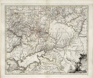 Mappa generale del Governatorato di Azov, 1782 da Ivan Ivanovich Islenyev