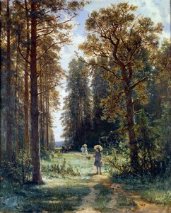 Sentiero nel bosco Paesaggio di radura in una foresta (1880) San Pietroburgo, Museo dell