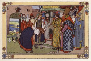 Illustrazione per Vassilisa la Bella da Ivan Yakovlevich Bilibin