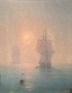 Corvetta nella nebbia, 1886