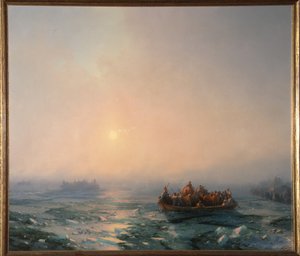 Ghiaccio che deriva sul fiume Dnepr, 1872 da Ivan Konstantinovich Aivazovsky