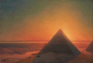 La Grande Piramide di Giza, 1878 da Ivan Konstantinovich Aivazovsky