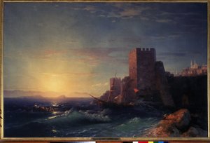 Torri sulle rocce vicino al Bosforo da Ivan Konstantinovich Aivazovsky