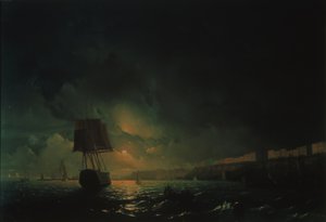 Vista su Odessa in una notte di luna, 1896