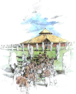Processione cerimoniale ad Avebury da Ivan Lapper