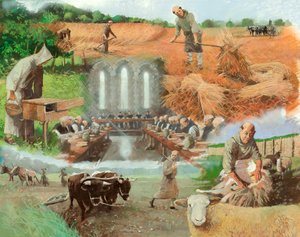 Monaci al lavoro, XIII secolo, c1990-2010