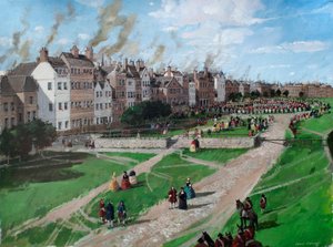 Veduta ricostruita di Tower Hill che mostra l