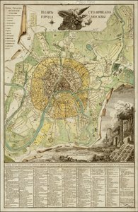 Mappa di Mosca del 1789 di Ivan Marchenkov da Ivan Marchenkov