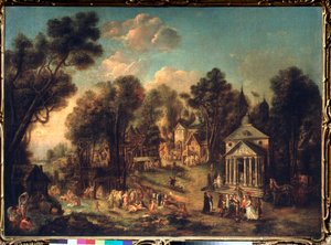 La celebrazione del tempio da Ivan Michailovich Tankov