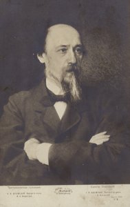 Nikolay Nekrasov, poeta russo da Ivan Nikolaevich Kramskoy