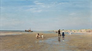 In spiaggia; Sur la plage da Ivan Pavlovich Pokhitonov