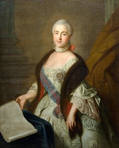 Caterina II come Granduchessa Ekaterina Alekseyevna da Ivan Petrovich Argunov