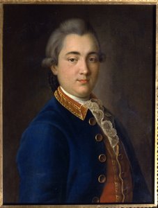 Ritratto di Boris Vladimirovich Sheremetev in uniforme del reggimento delle guardie di cavalleria da Ivan Petrovich Argunov