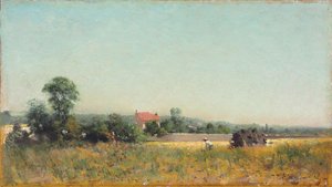 Nei campi, Francia, 1882 da Ivan Pokitonov