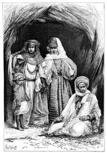 Un uomo, una donna e un bambino Khumir, Nord Africa, 1895