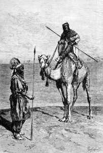 Tuareg in viaggio, Nord Africa, 1895