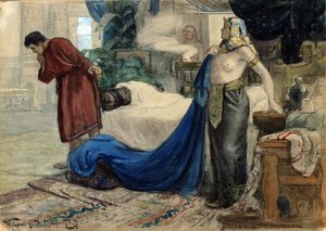 "Giuseppe e la moglie di Putifarre", 1900 circa (acquerello, gouache)