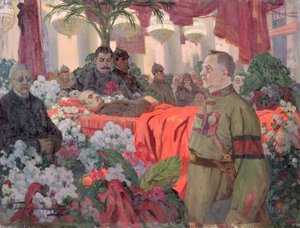 Cerimonia funebre di Lenin (1870-1924)