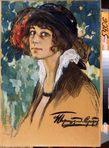 "Ritratto della comica Antonina Sobolshchikova-Samarina (1896-1971)".