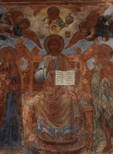 Affresco nella Cattedrale della Nostra Signora del Segno, Novgorod da Ivan Yakovlevich Bakhmatov