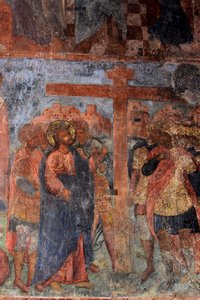 Affresco nella Cattedrale della Nostra Signora del Segno, Novgorod, primi XVIII secolo