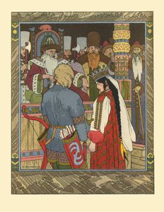 Illustrazione per la fiaba di Ivan Tsarevich, l