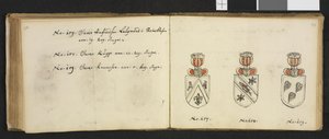 Illustrazione tratta da un archivio privato nella Biblioteca Nazionale intitolata Insignia quædam virorum illustrium in Norvegia quodam habitantium di Iver Nielssøn Hirtzholm da Iver Hirtzholm