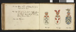 Illustrazione tratta da un archivio privato nella Biblioteca Nazionale intitolata Insignia quædam virorum illustrium in Norvegia quodam habitantium di Iver Nielssøn Hirtzholm da Iver Hirtzholm
