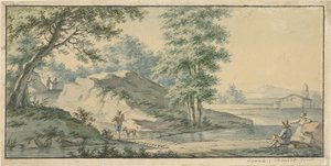 Paesaggio con ponticello