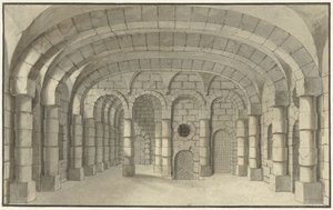 Progetto decorativo di una prigione da J.A. Tempelier