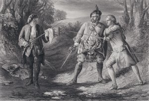 Illustrazione per Rob Roy (incisione) da J.B. (after) MacDonald