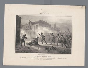 Il principe di Orange guida le truppe a Ravels, 1831
