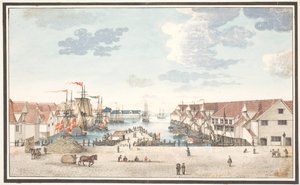 Molo a Bergen da Johan Christian Dahl