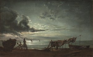 Il Golfo di Napoli. Chiaro di luna da Johan Christian Dahl