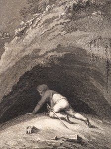 Il battuto Niels Klim si nasconde nella caverna da J.F. Clemens