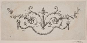 Un foglio e un intreccio di fiori da J.F. Clemens