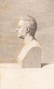 Busto di un uomo da J.F. Clemens