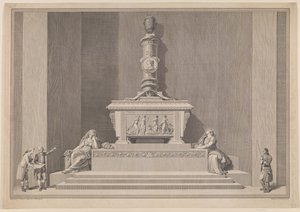 Monumento funebre di Federico V nella Cattedrale di Roskilde da J.F. Clemens