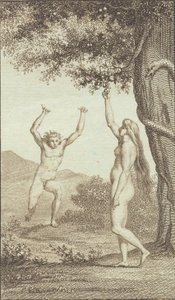 Illustrazione per "Adamo ed Eva" di Ewald. III da J.F. Clemens