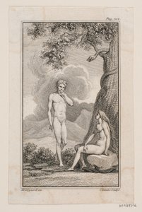 Illustrazione per "Adamo ed Eva" di Johannes Ewald IV da J.F. Clemens