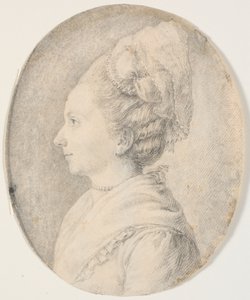 Ritratto di donna. Profilo a sinistra da J.F. Clemens